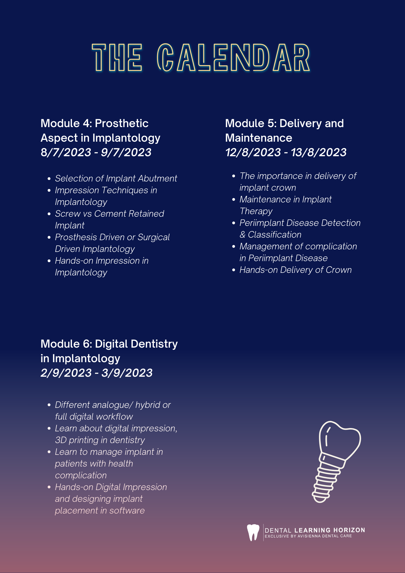 Essential Implantology March 2023 Dental Learning Horizon