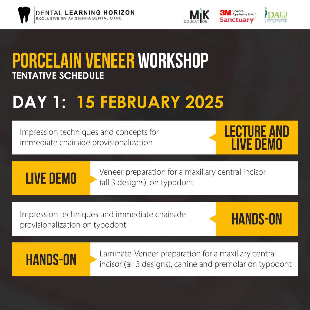 Porcelain Veneer Workshop 2025 - Dental Learning Horizon